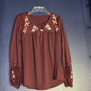 Flowy Red Long Sleeve